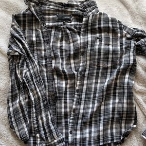 Black and white flannel